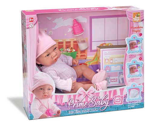 Boneca Prime Baby Recém Nascido Bee Toys