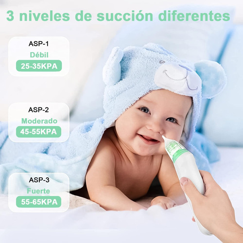 Aspirador Nasal Electrico,nasal Con 3 Cabezales De Silicona