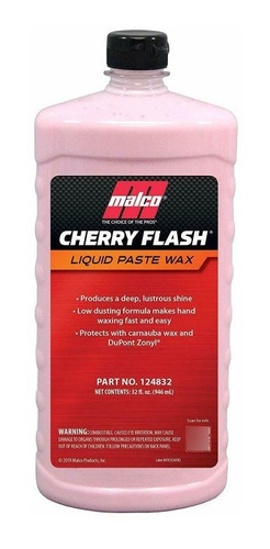 Imagem 1 de 2 de Cherry Flash Cera 946ml Malco + Aplicador Espuma 