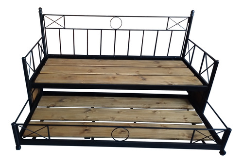 Divan Cama De Hierro Forjado 190x80 + Carrito Cama Cerrado