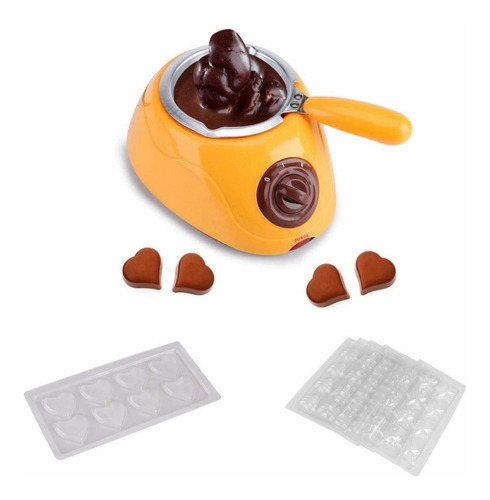 Maquina Para Fundir Chocolate Con Olla + Moldes + Accesorios