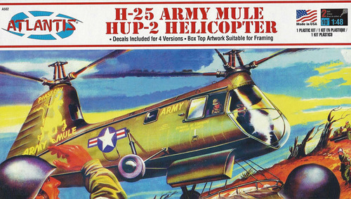 H-25 Army Mule Hup-2 Kit Modelo Plastico 1 48 Atlantis