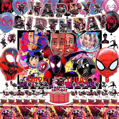 Suministros Fiesta De Cumpleaños De Miles Morales Niñ...