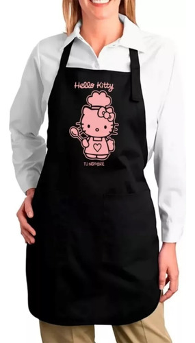 Delantal Hello Kitty Sanrio Madre Mamá Personalizado Nombre