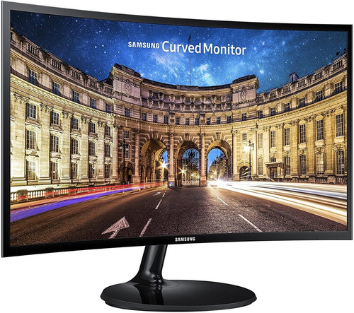 Imagen 6 de 8 de Monitor gamer curvo Samsung F390 Series C24F390FH led 24" black high glossy 100V/240V