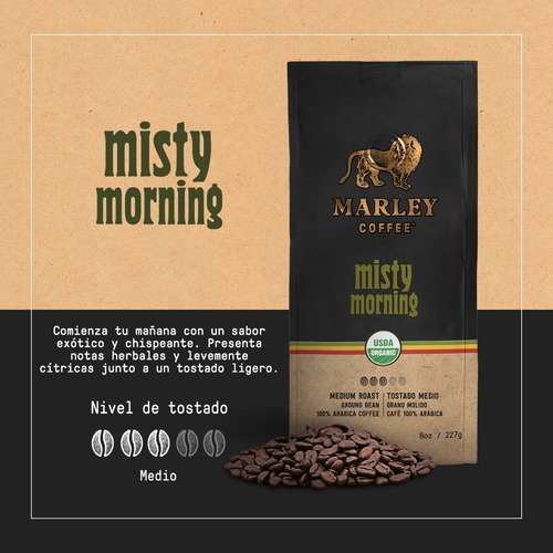 Imagen 9 de 9 de Café Marley Coffee Molido 227g 4 Unidades