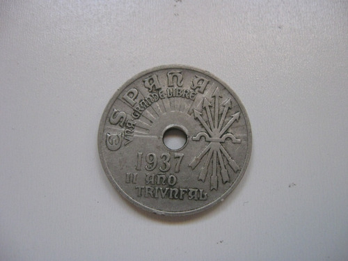 Moneda España 25 Céntimos 1937