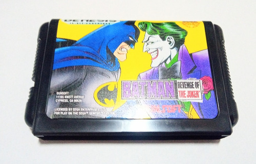 Cartucho Juego Batman Revenge Of Joker Sega Genesis 16 Bits