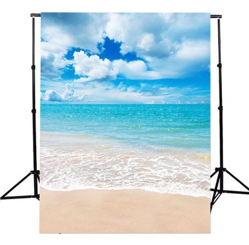 5x7ft Ola Cielo Playa Fotografía Fondo Fondo Estudio Prop 1.