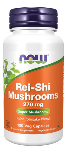 Reishi Mushrooms 270 Mg Now X 100 Veg Caps