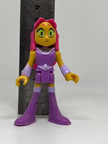 Figura Starfire Imaginext Jóvenes Titanes Ojos Muy Abiertos