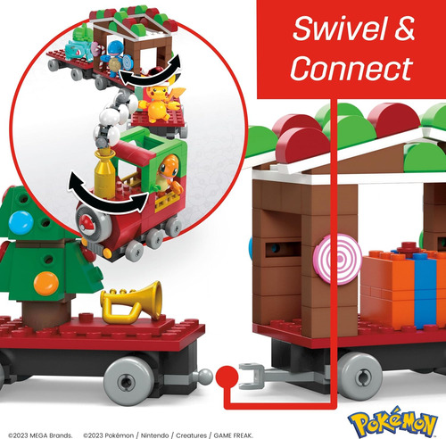 Mega Pokémon Set De Juguetes De Construcción Holiday Train C