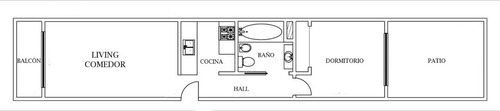 Imagen 19 de 20 de A Estrenar, 2 Ambientes Con Patio