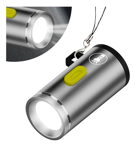 Mini Linterna Tipo C, Usb C, Iluminación Led De Alto Brillo