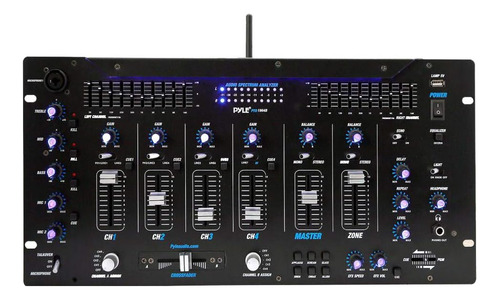 Mezclador Pyle De 6 Canales, Controlador Dj Bluetooth, Me...