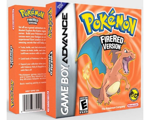 Pokemon Fire Red Nintendo Game Boy Advance Fisico De Pikachu