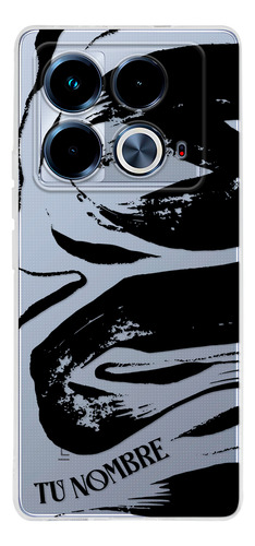 Funda Para Infinix Manchas Negras Pintura Para Mujer Nombre