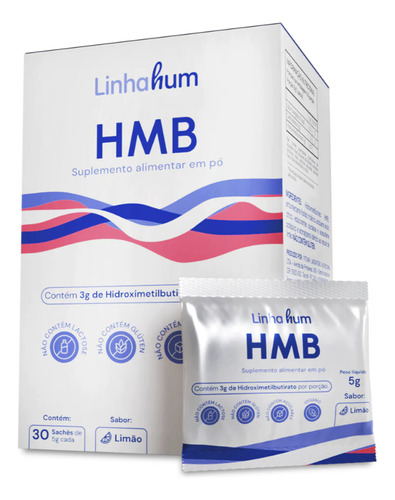 Suplemento Hmb Cx 30/5g - Humalin Sabor Limão