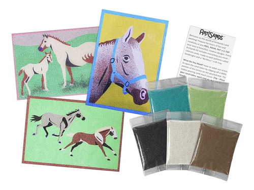 Artisands Horses Kit De Manualidades De Pintura De Arena