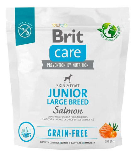 Brit Care Dog Junior Large Breed Salmón 1kg. Np