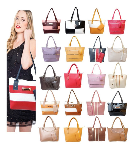 Bolsas Mayoreo Para Dama Lote 20 Bolsos + Envio Gratis