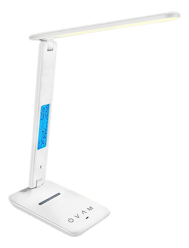 Lámpara De Escritorio Led Cargador Inalámbrico Blanco