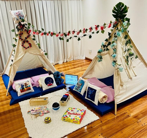 Alquiler Pijamada Party Carpas Tipis Y Tolder