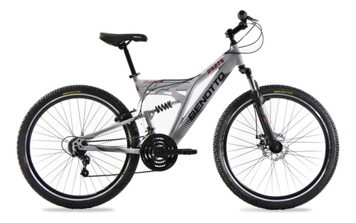 Bicicleta Montaña Ds275 R27.5 21v Benotto Sunrace Plata