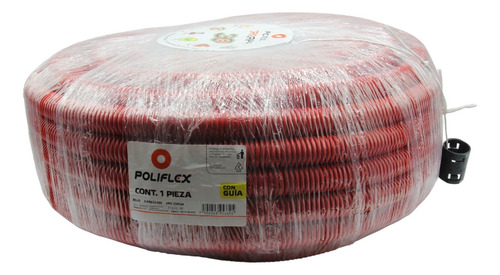 Rollo Poliflex Rojo Tricapa 1 Pulgada Con 100 Mts Con Guía