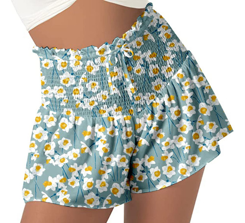 Pantalones Cortos Con Cordón Para Mujer, Casuales, De Verano