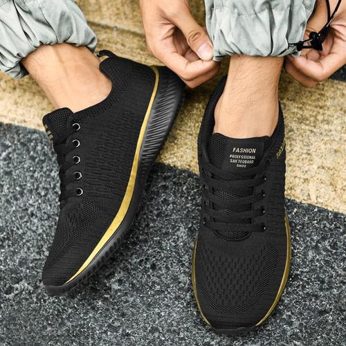 Zapatillas Deportivas De Punto Para Hombre Moda