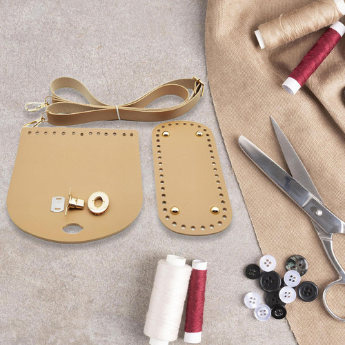 Bolsa De Ganchillo Con Base Inferior, Correa De Hombro