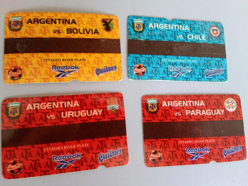 Imagen 1 de 1 de 4 Entradas Partidos Argentina En Eliminatorias Mundial 2002