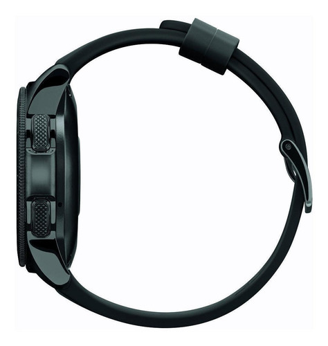 Imagen 3 de 5 de Samsung Galaxy Watch (Bluetooth) 1.2" caja 42mm de acero inoxidable midnight black, malla black de silicona y bisel midnight black SM-R810