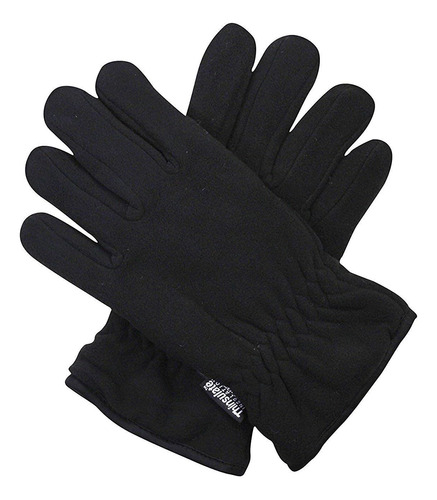 Guantes Negros De Invierno De Forro Polar Con Aislamiento Té