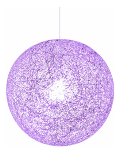 Lámpara Hilo Colgante Esfera Súper Promo Lila 30 Cm