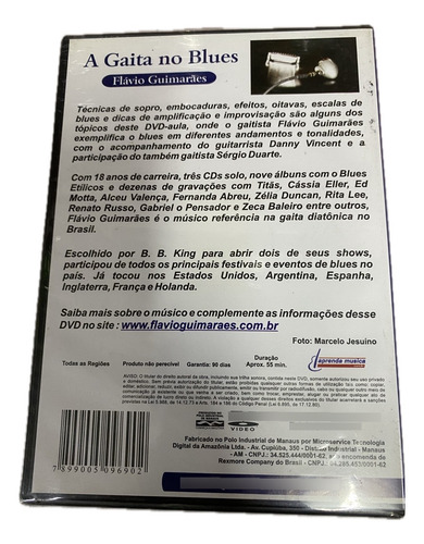 Curso De Gaita Em Kit 3 Dvd Flavio Guimaraes / Sergio Duarte