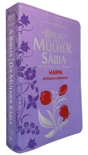 Bíblia De Estudo Da Mulher Sábia Letra Grande Harpa Corinhos