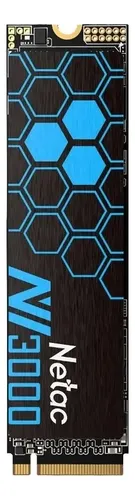 SSD 500GB Netac Interno PCI-E NVMe M.2 2280 Gen3x4 Preto