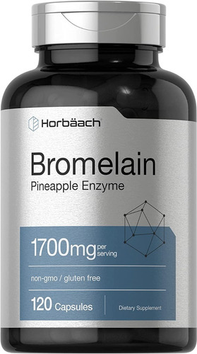 Bromelina Sistema Inmune Enzima Proteolítica 120 Caps Usa