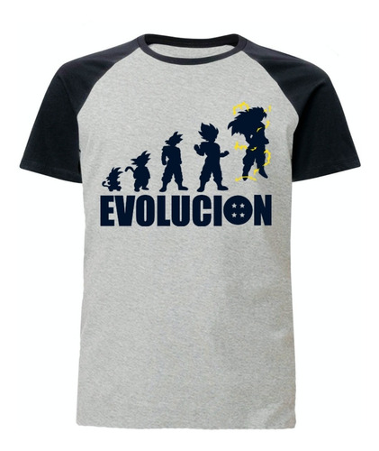 Remera Ranglan Gris - Dragon Ball Z - Evolucion - Anime