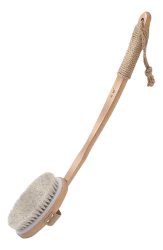 Cepillo De Ducha Cepillo Seco Cepillo Trasero Mango Curvo