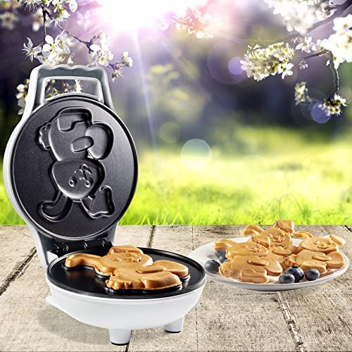 Mini Máquina Para Hacer Gofres Con Forma De Conejito De Pasc