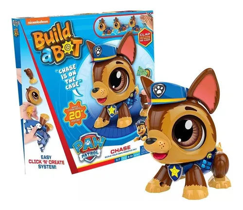 Build A Bot Muñeco Paw Patrol Robot Con Movimiento Chase