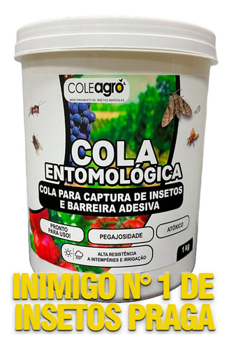 Cola Entomológica 1kg Armadilha Insetos - Kit Com 4 Unidades