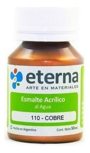 Esmalte Acrilico Al Agua Eterna X 37ml Color Del Óleo 110 Cobre