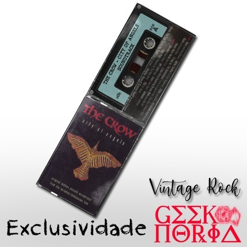 Marcador Magnético Vintage Tape Rock - O Corvo - Soundtrack