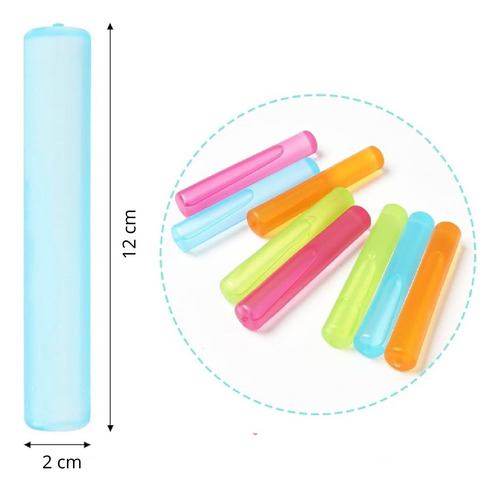 12 Hielos Reutilizables Lavables Para Botellas Dif Colores Multicolor