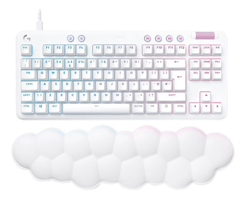 Teclado Logitech Aurora G713 White Mecanico Rgb Ingles