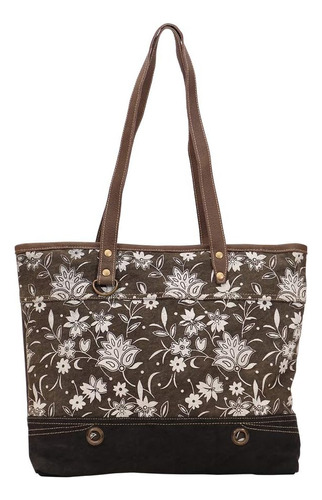 Myra Bag Dawn Bolso Tote De Lona Y Cuero Reciclado S-1443